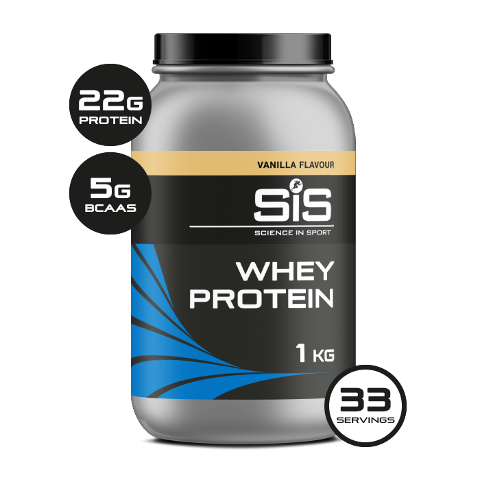 SIS Whey Protein Powder - Vanilla - 1kg Tilbehør > Energiprodukter > Energipulver